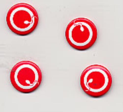 Queens Of The Stone Age Sperm Logo Badge memorabilia US QOSMMSP222281