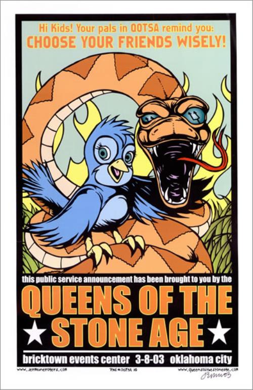 Queens Of The Stone Age Tour Poster - Oklahoma City poster US QOSPOTO464034