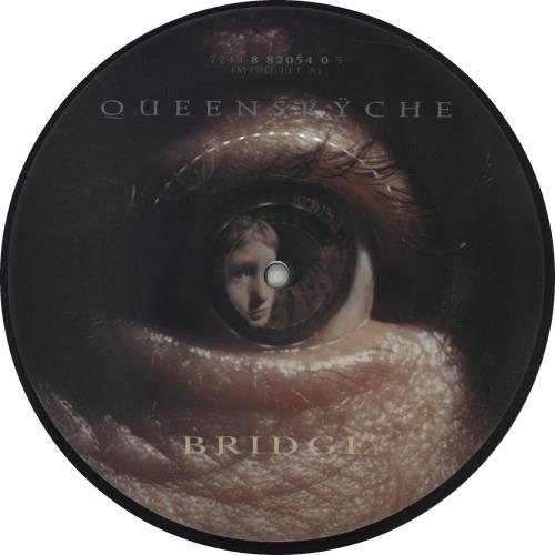 Queensryche Bridge 7" vinyl picture disc (7 inch picture disc single) UK QRY7PBR675974