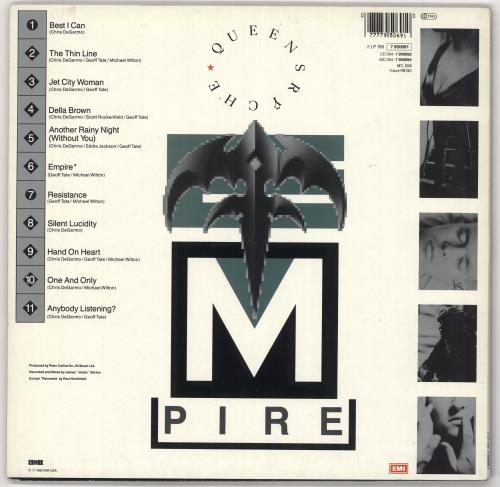 Queensryche Empire - VG 2-LP vinyl record set (Double LP Album) German QRY2LEM720550