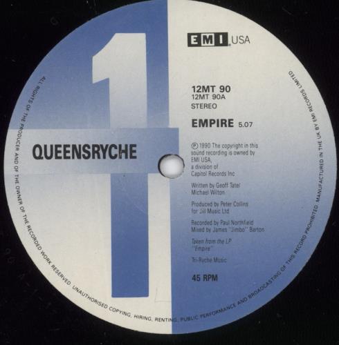 Queensryche Empire 12" vinyl single (12 inch record / Maxi-single) UK QRY12EM24356