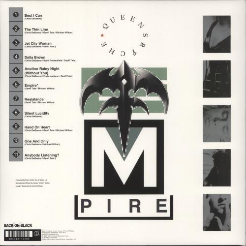 Queensryche Empire 2-LP vinyl record set (Double LP Album) UK QRY2LEM870700