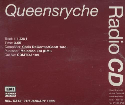 Queensryche I Am I CD single (CD5 / 5") UK QRYC5IA38770