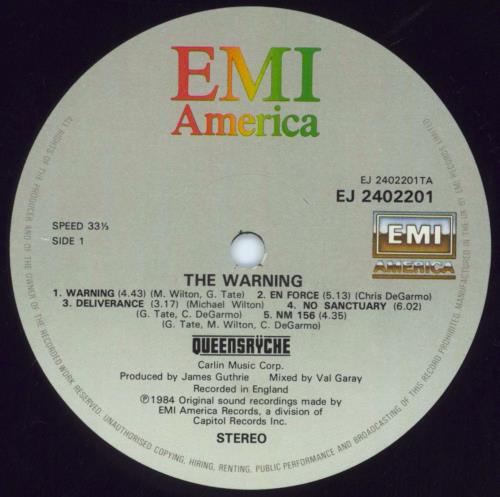 Queensryche The Warning vinyl LP album (LP record) UK QRYLPTH232718