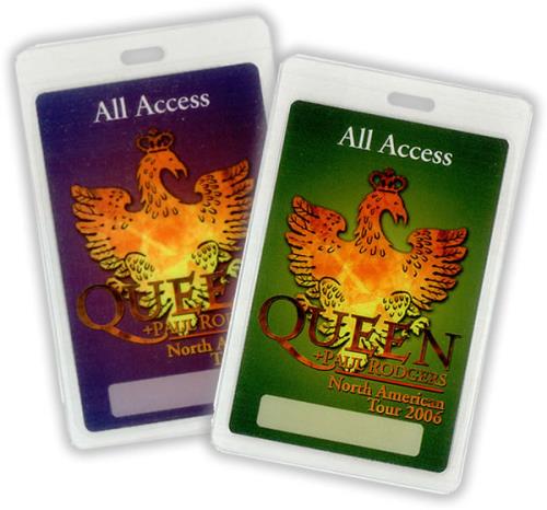 Queen 2006 North American Tour Pass Set tour pass US QUETPNO426996
