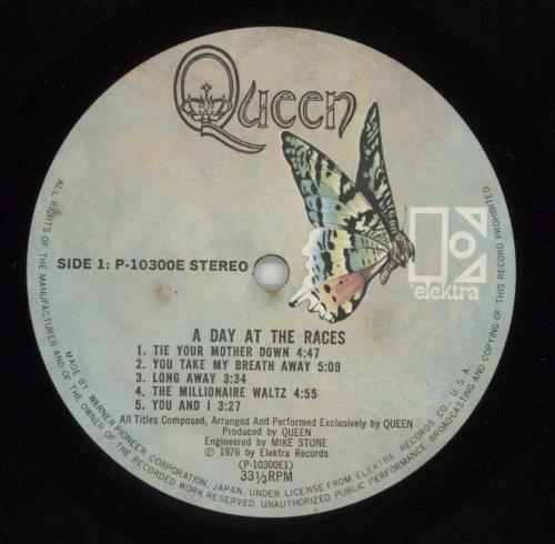 Queen A Day At The Races - 'New Album' Obi vinyl LP album (LP record) Japanese QUELPAD39919