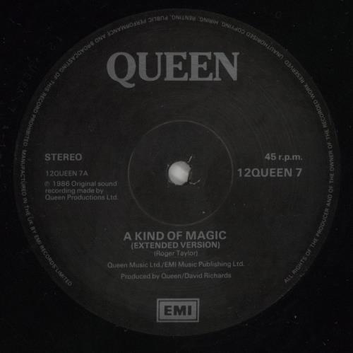 Queen A Kind Of Magic + p/s 12" vinyl single (12 inch record / Maxi-single) UK QUE12AK51097