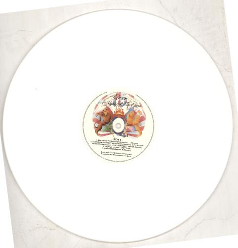 Queen A Night At The Opera - 180gram White Vinyl vinyl LP album (LP record) UK QUELPAN690155