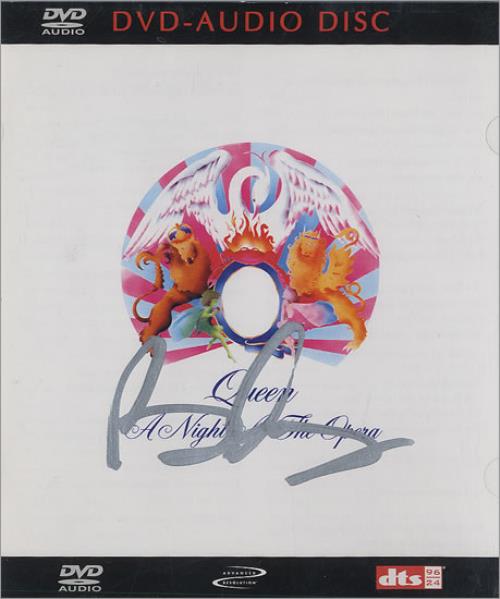 Queen A Night At The Opera - Autographed DVD-Audio disc UK QUEADAN460539