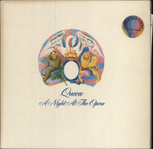 Queen A Night At The Opera - Stickered - White Vinyl vinyl LP album (LP record) Dutch QUELPAN783929