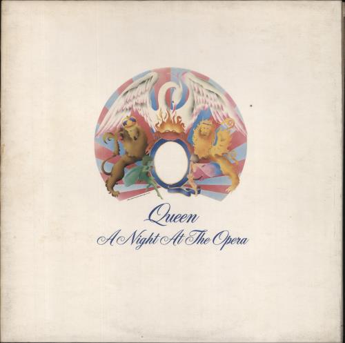 Queen A Night At The Opera - Transitional - EX vinyl LP album (LP record) UK QUELPAN751485