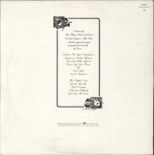 Queen A Night At The Opera vinyl LP album (LP record) Portuguese QUELPAN878563