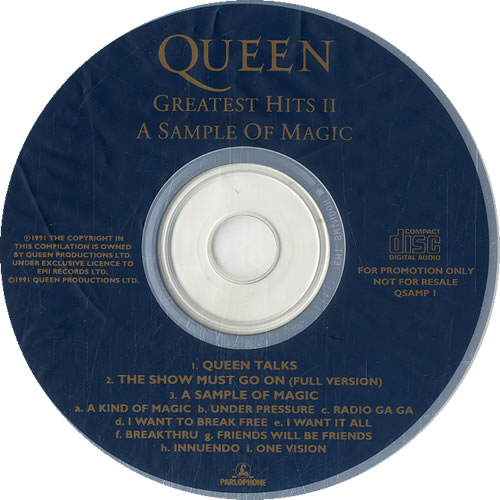 Queen A Sample Of Magic CD single (CD5 / 5") UK QUEC5AS00354