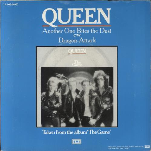 Queen Another One Bites The Dust 7" vinyl single (7 inch record / 45) Dutch QUE07AN219628