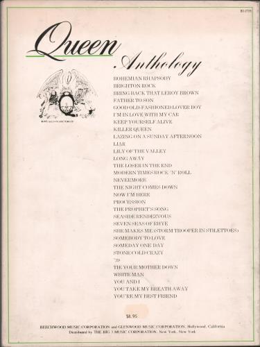 Queen Anthology book US QUEBKAN524196
