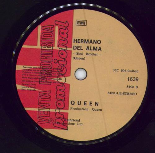 Queen Bajo Presion 7" vinyl single (7 inch record / 45) Chile QUE07BA784078