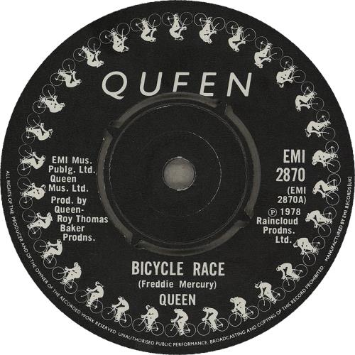 Queen Bicycle Race + p/s  - EX 7" vinyl single (7 inch record / 45) UK QUE07BI750355