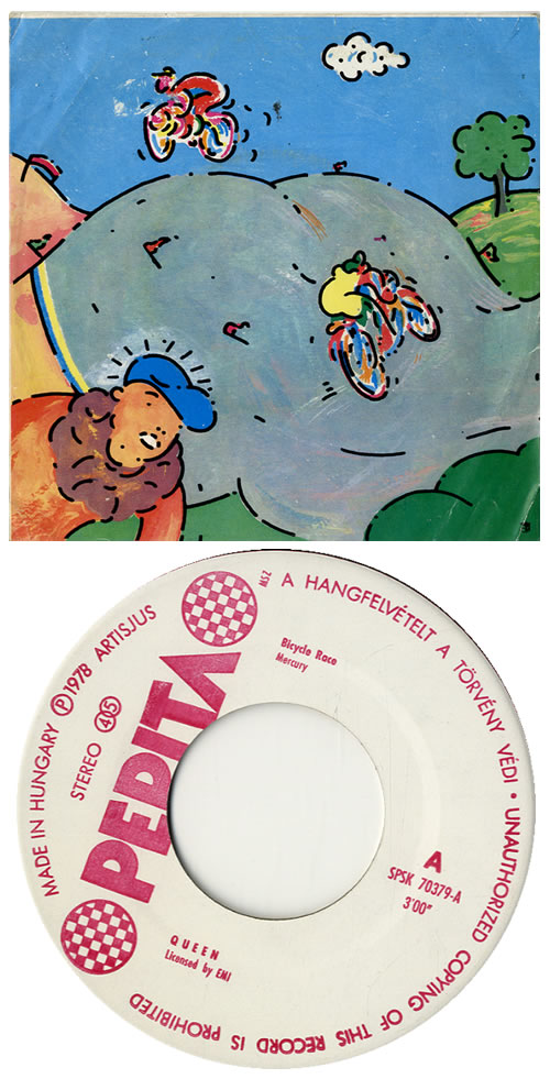 Queen Bicycle Race 7" vinyl single (7 inch record / 45) Hungarian QUE07BI126023