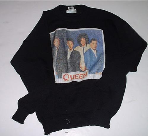 Queen Black Cotton/Acrylic Jumper clothing UK QUEMCBL248276