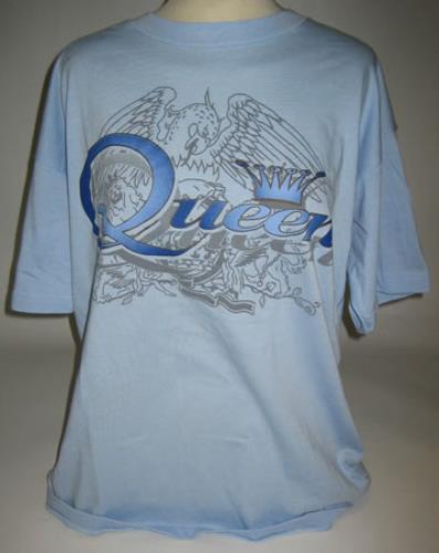Queen Blue T-Shirt With Queen Crest t-shirt UK QUETSBL380187