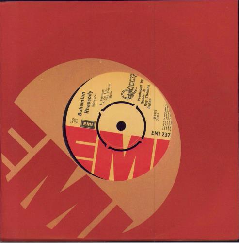 Queen Bohemian Rhapsody - 4pr 7" vinyl single (7 inch record / 45) UK QUE07BO782753