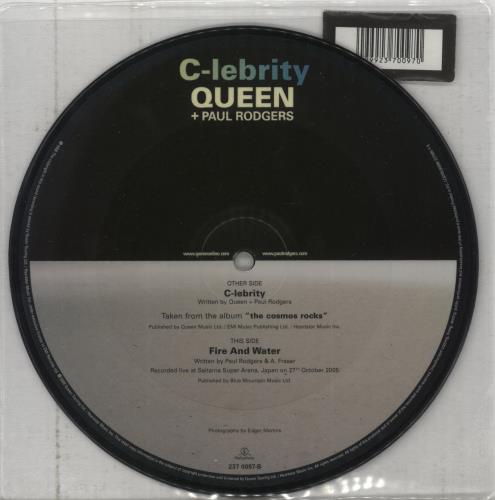 Queen C-lebrity 7" vinyl picture disc (7 inch picture disc single) UK QUE7PCL867645