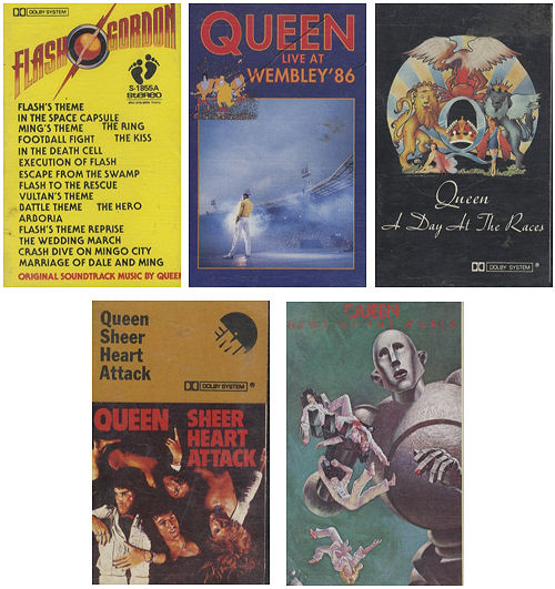 Queen Collection Of 5 Cassette Albums cassette album UK QUECLCO442317