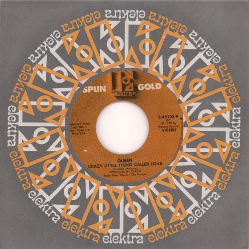 Queen Crazy Little Thing Called Love / Bicycle Race 7" vinyl single (7 inch record / 45) US QUE07CR31935