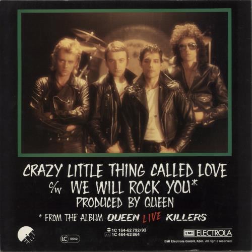 Queen Crazy Little Thing Called Love 12" vinyl single (12 inch record / Maxi-single) German QUE12CR63251