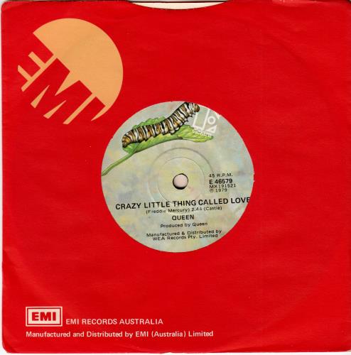 Queen Crazy Little Thing Called Love 7" vinyl single (7 inch record / 45) Australian QUE07CR785055