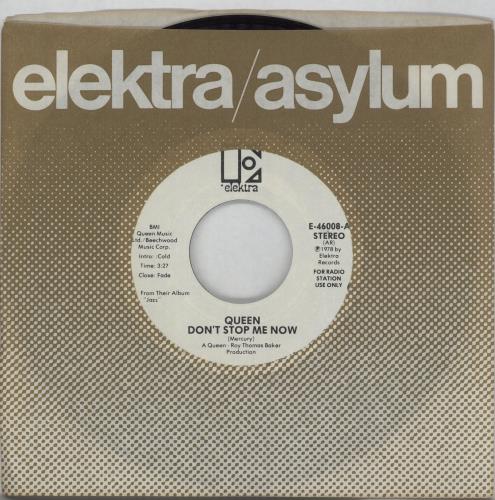 Queen Don't Stop Me Now - AR 7" vinyl single (7 inch record / 45) US QUE07DO219216