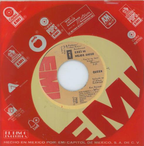 Queen Eres Mi Mejor Amigo 7" vinyl single (7 inch record / 45) Mexican QUE07ER594328