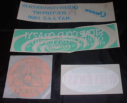 Queen Fanclub Convention Sticker Set memorabilia UK QUEMMFA330448