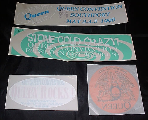 Queen Fanclub Convention Sticker Set memorabilia UK QUEMMFA330448