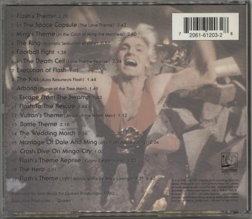 Queen Flash Gordon CD album (CDLP) US QUECDFL868267