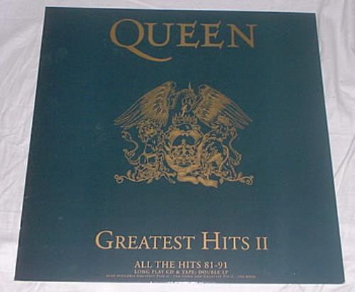 Queen Greatest Hits II display UK QUEDIGR219574