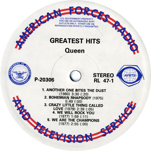 Queen Greatest Hits vinyl LP album (LP record) US QUELPGR551811