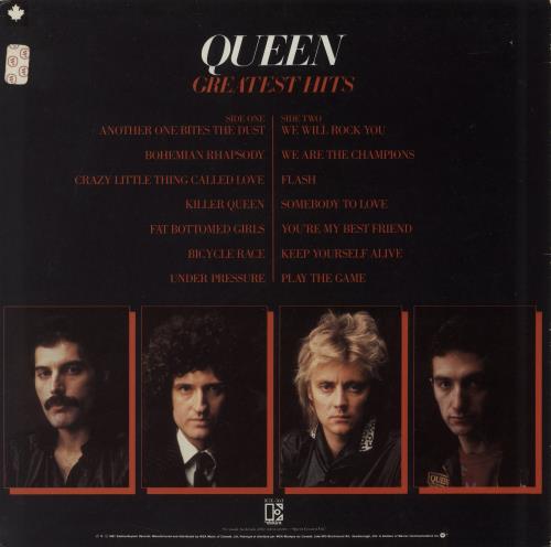 Queen Greatest Hits vinyl LP album (LP record) Canadian QUELPGR576664