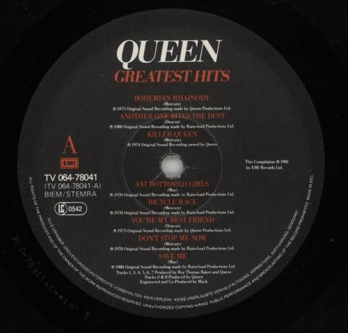 Queen Greatest Hits vinyl LP album (LP record) Dutch QUELPGR660689