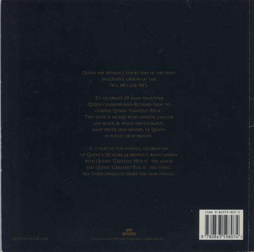 Queen Greatest Pix II book UK QUEBKGR214432