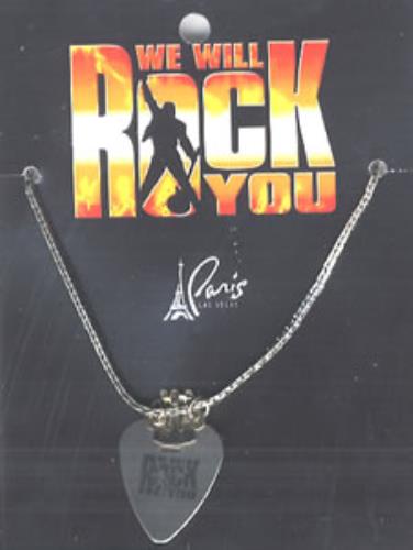 Queen Guitar Pick Necklace memorabilia US QUEMMGU352387