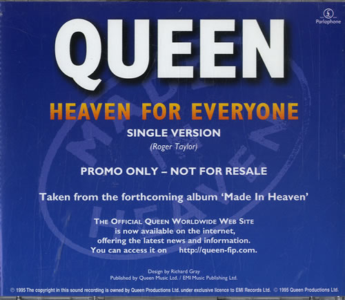 Queen Heaven For Everyone CD single (CD5 / 5") UK QUEC5HE53947