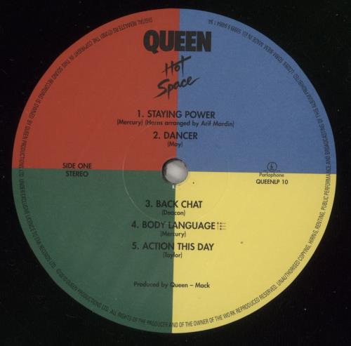 Queen Hot Space vinyl LP album (LP record) UK QUELPHO492667
