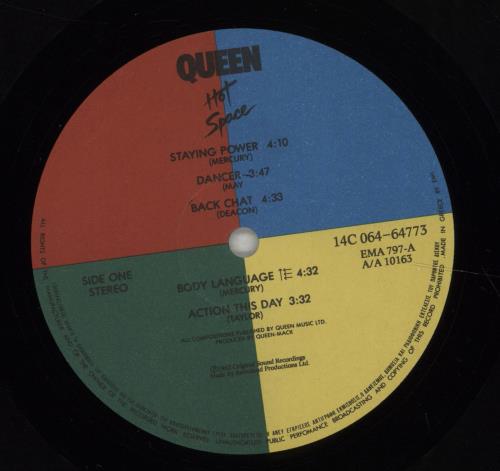 Queen Hot Space vinyl LP album (LP record) Greek QUELPHO672861