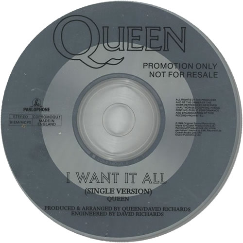 Queen I Want It All CD single (CD5 / 5") UK QUEC5IW15494