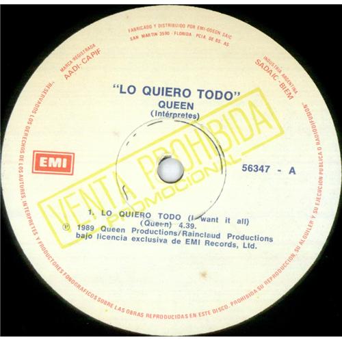 Queen I Want It All 12" vinyl single (12 inch record / Maxi-single) Argentinean QUE12IW425955