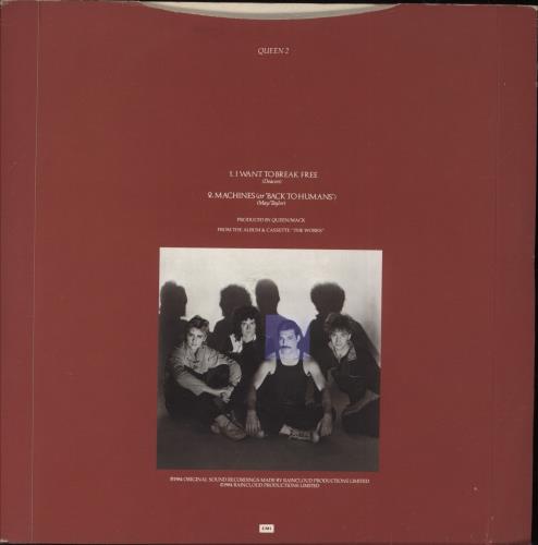 Queen I Want To Break Free - Freddie Mercury - 4pr 7" vinyl single (7 inch record / 45) UK QUE07IW09359