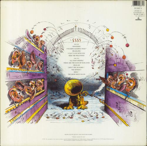 Queen Innuendo - Hype Stickered Sleeve - EX+ vinyl LP album (LP record) UK QUELPIN603136