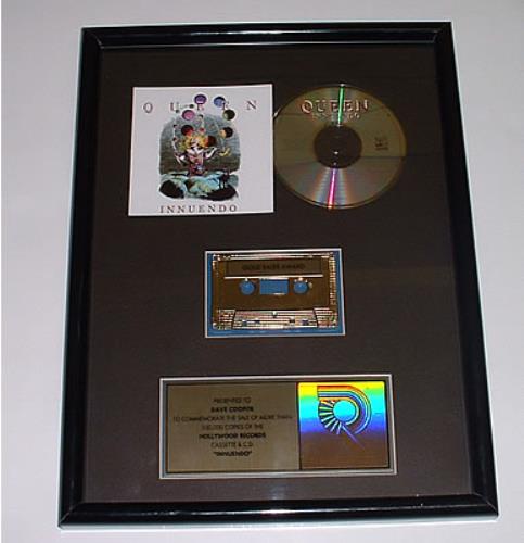 Queen Innuendo award disc US QUEAWIN246604