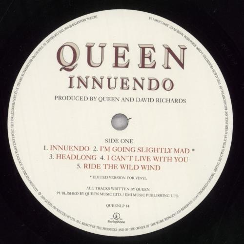 Queen Innuendo vinyl LP album (LP record) UK QUELPIN470408